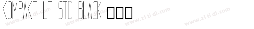 kompakt lt std black字体转换
